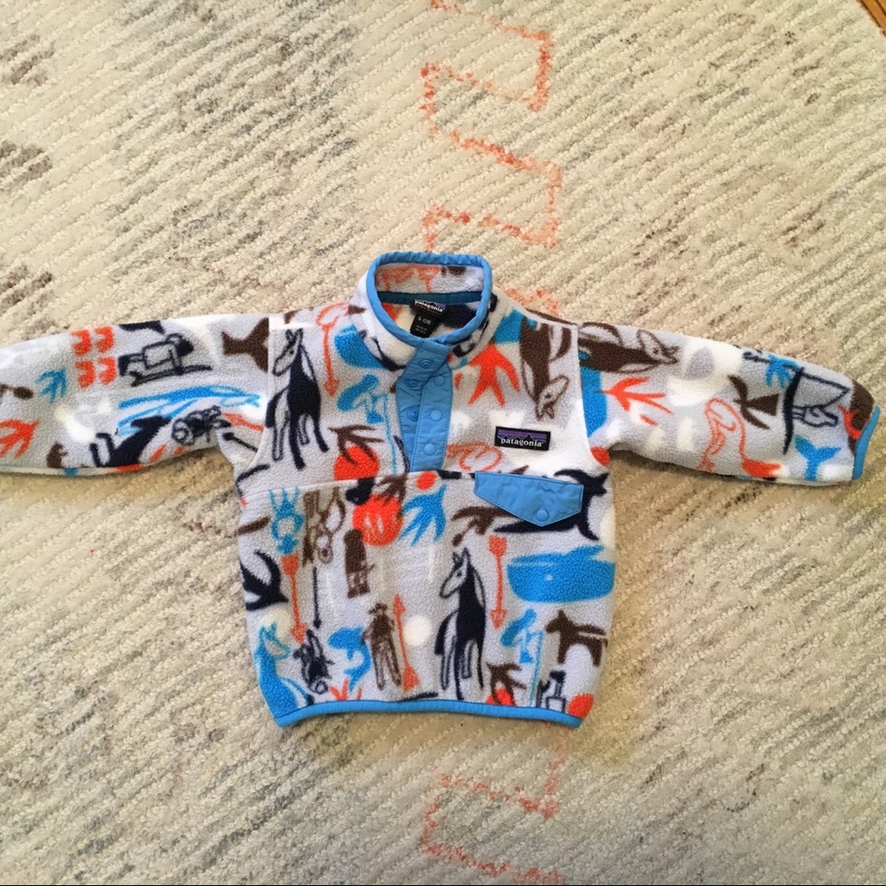Baby boy Patagonia fleece pullover 6-12 months